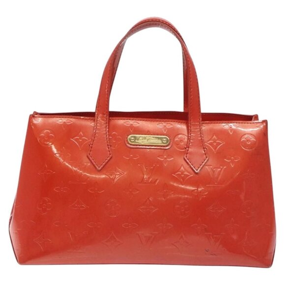 LOUIS VUITTON Monogram Vernis Wilshire PM Bag Orenge Sunset - Picture 2 of 16